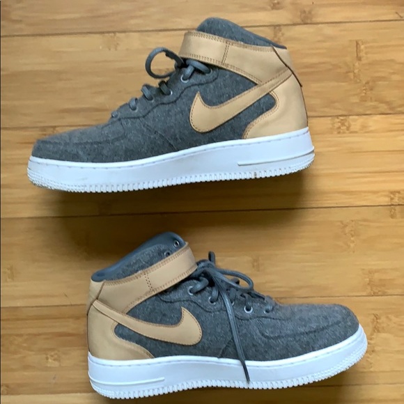 nike air force 1 07 mid leather premium wool